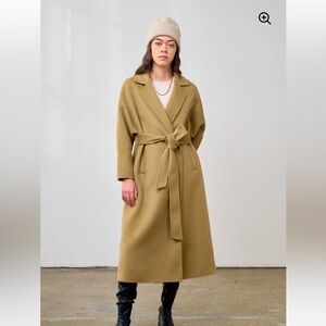 Mute by JL Cashmere Vicuña Coat NWT